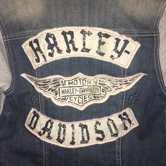 Harley-Davidson Jackets & Blazers - Harley Davidson Denim & Jersey Jacket